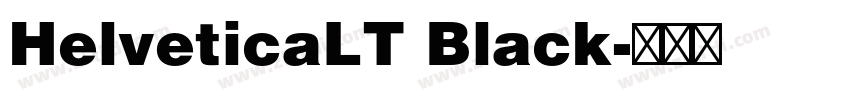 HelveticaLT Black字体转换